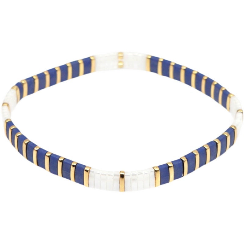 Niche Style Bohemia Ethnic Style Fashion Multi-Layer Twin Bracelet Female Tila Beads Stylish Good-looking Small Bracelet Female