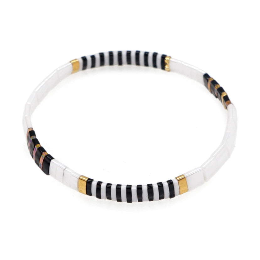 Niche Style Bohemia Ethnic Style Fashion Multi-Layer Twin Bracelet Female Tila Beads Stylish Good-looking Small Bracelet Female